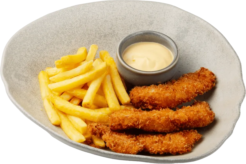 Стрипсы куриные с фри